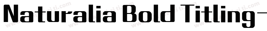 Naturalia Bold Titling-粗体字体转换